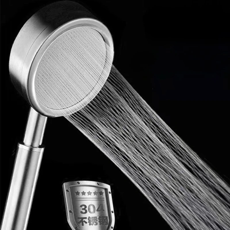 

1pcs 304 Stainless Steel Pressurized Small Waist Shower Head Bathroom Shower Set Supercharged Rainfal Home Bathroom Accessories