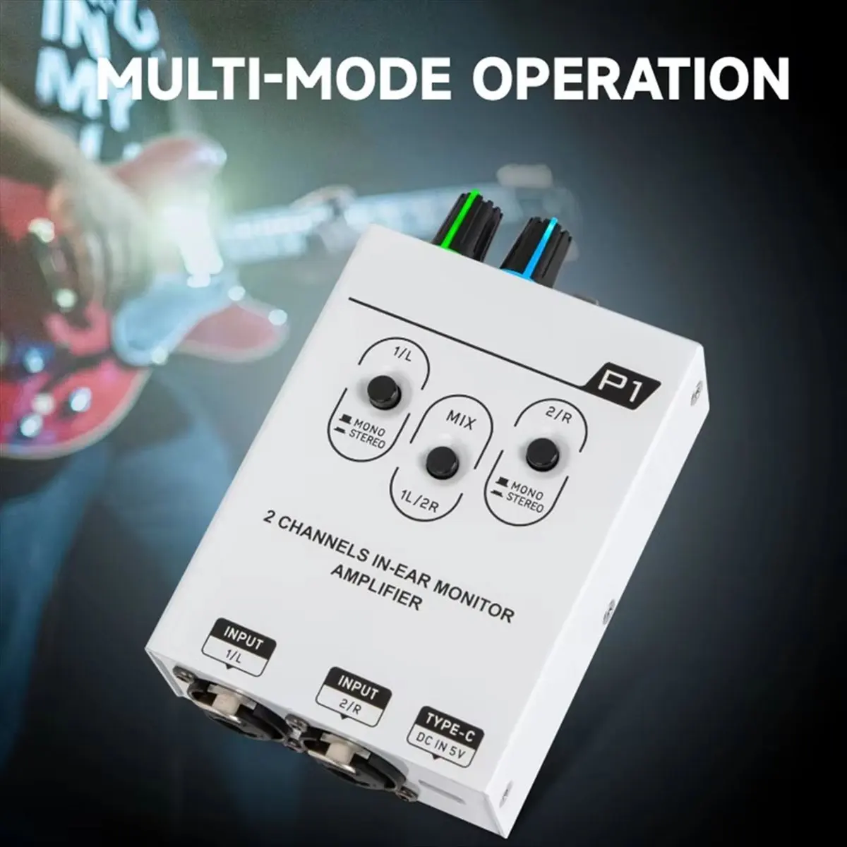 A49T P1 Mixer, Dual Channel Stereo in Ear Personal Monitoring Headphone Amplifier IEM