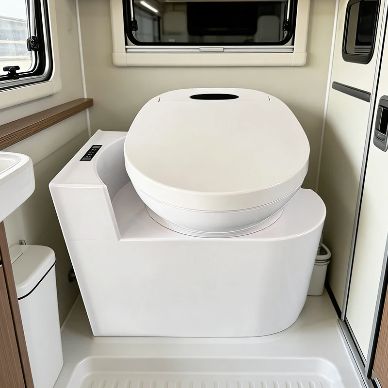 Biodegradable Outdoor Lightweight Waterless White ABS Toilet Off-net Composting Smart Toilet