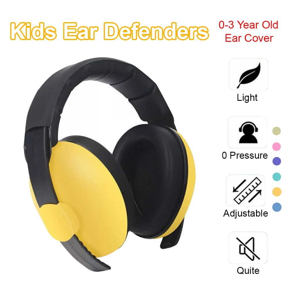 Baby Ear Protection Noise Cancelling Headphones 2-in-1 Convertible Design Noise Reduction Earmuffs for Infant Improves Sleep