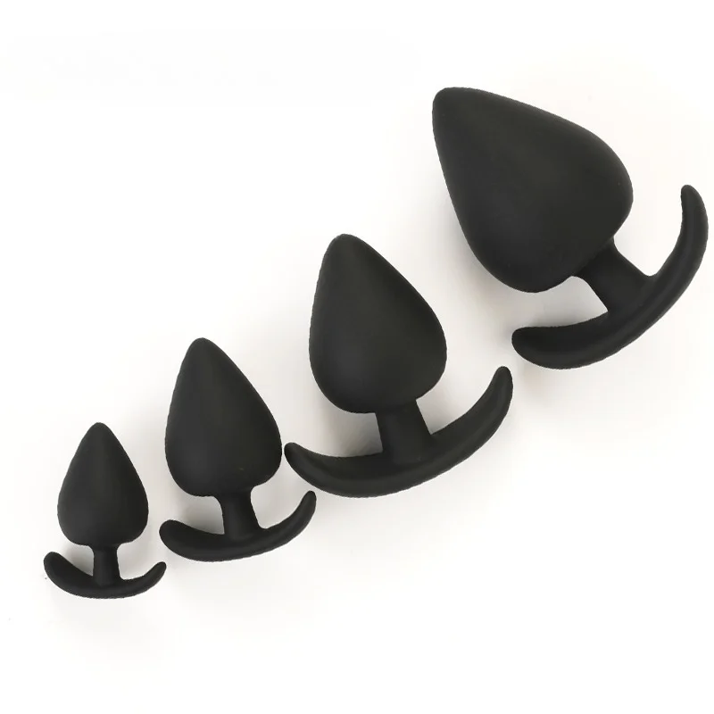 4 Size Soft Silicone Anal Dilator Adults Sex Toys Wearable Dildo Butt Plugs For All Day Ass Anus Expansion Anchor Anal Butt Plug