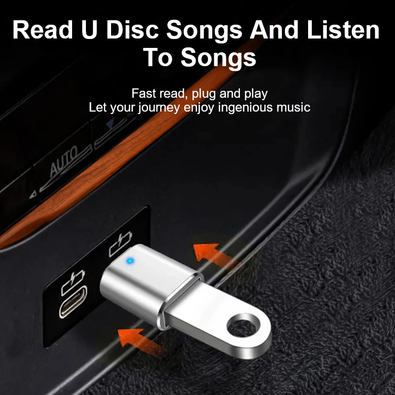 جديد مع ضوء USB 3.0 Type-C OTG محول نوع C USB C ذكر إلى USB أنثى محول لسامسونج S20 ماك بوك Xiaomi OTG موصل #6