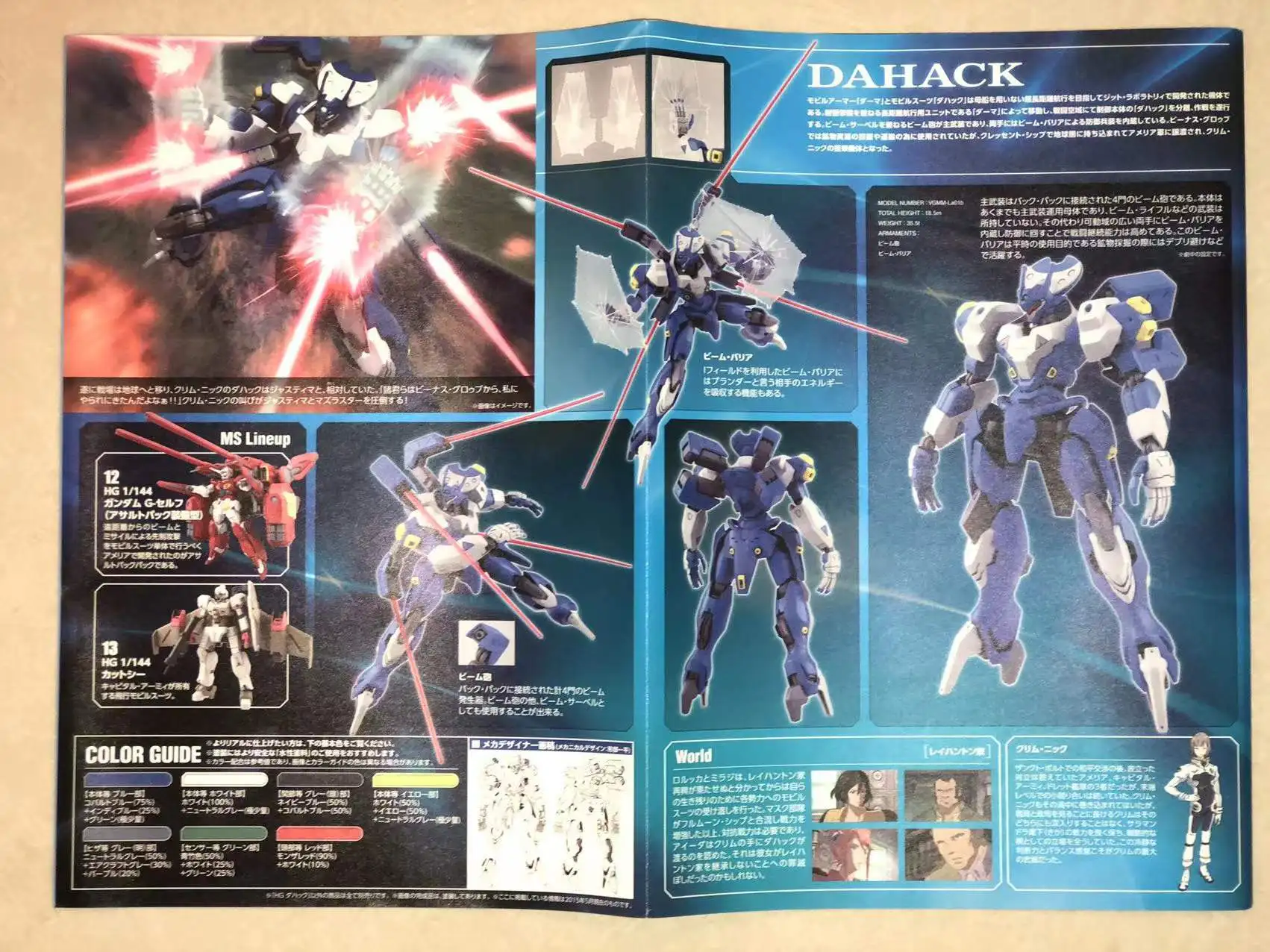 Originele Bandai Gundam Reconguista in G 1/144 HG Dahak Anime Action Figure Assembly Model Verzamel Ornament Festival Gift