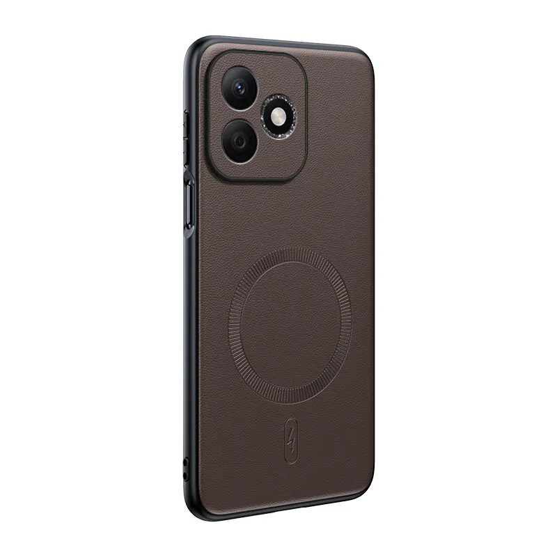 Für Honor 600 lite Hülle Magnetische Leder-Schutzhülle Anti-Fingerabdruck Rutschfeste PC+TPU Hülle Für Honor 600 lite – Detail 4