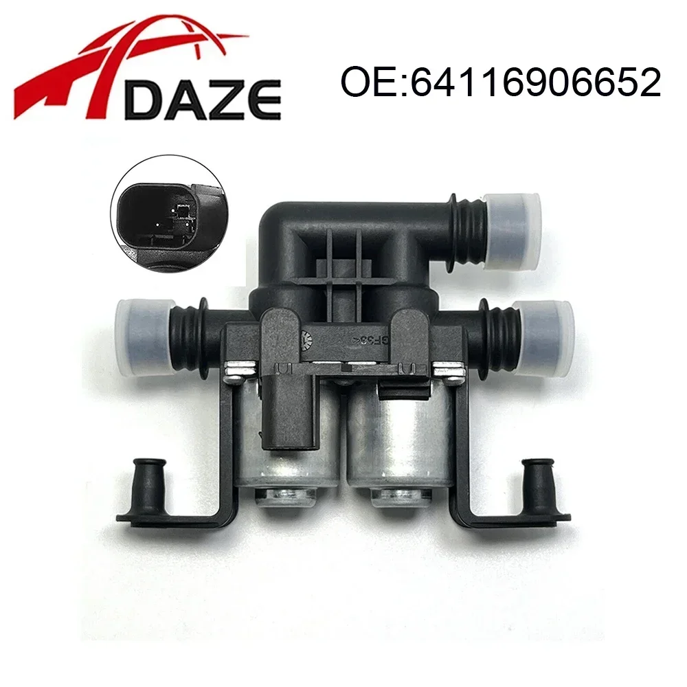 DAZE 64116906652 Heater Control Valve Solenoid For BMW E60 E63 E65 E66 545i 550i X5 5 6 7 Series