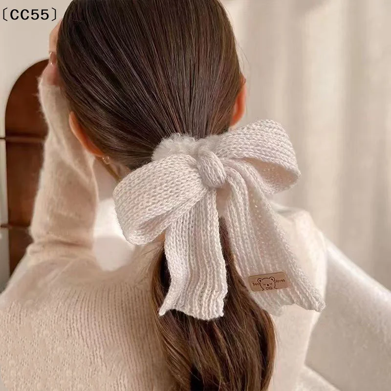 Autumn Winter Knitting Wool Bo - Women'S Winter Accessories Set ulasan dan harga