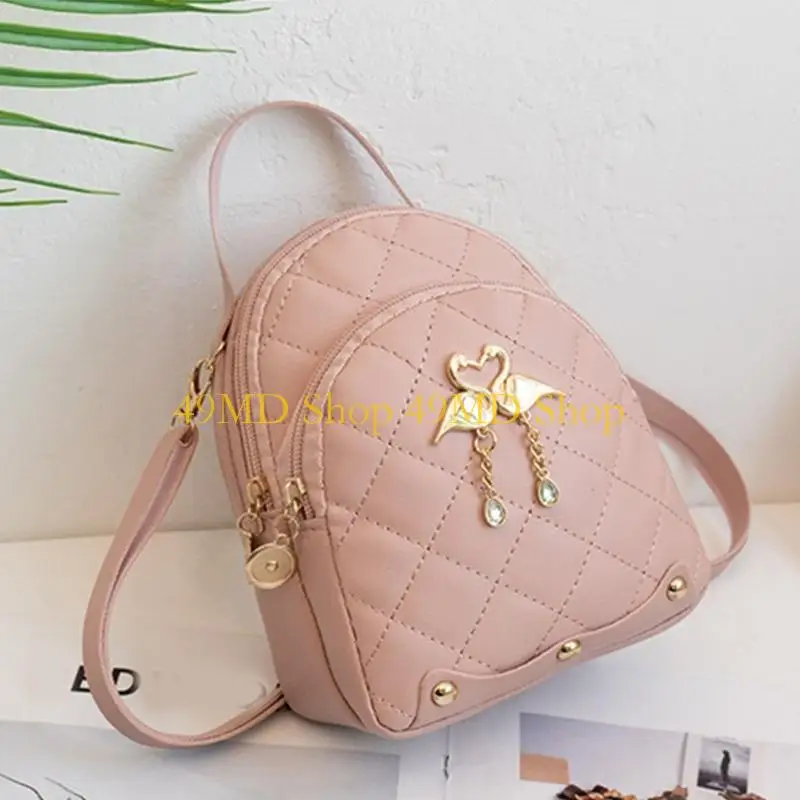 49MD Stilvoller Schul -Rucksack für Damen Small Travel Daypack Rucksack Umhängetasche