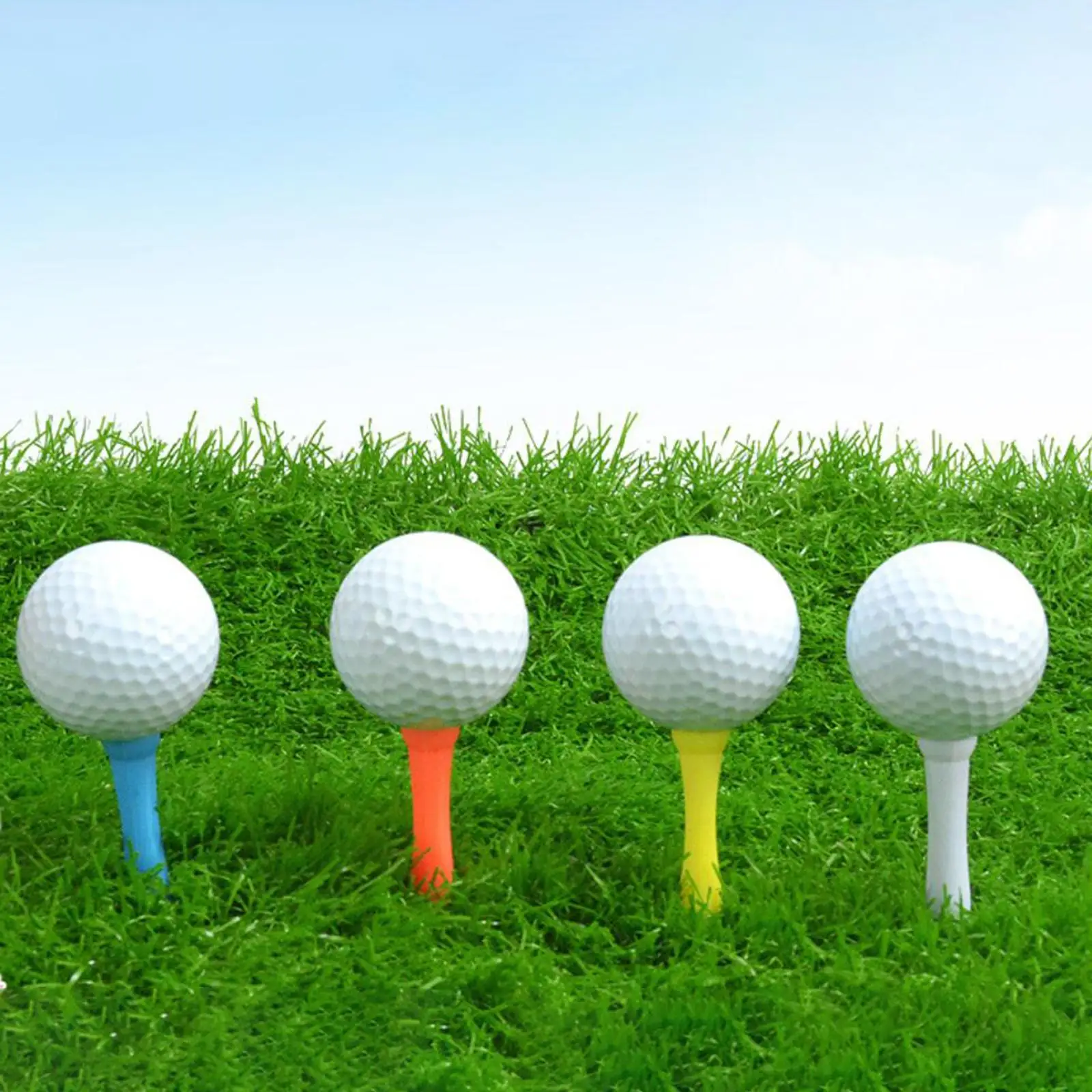 Flexible Golf Tees Plastic Ball Holder Indoor Outdoor Tee Stand Practice Aid for Backyard Golf Training
