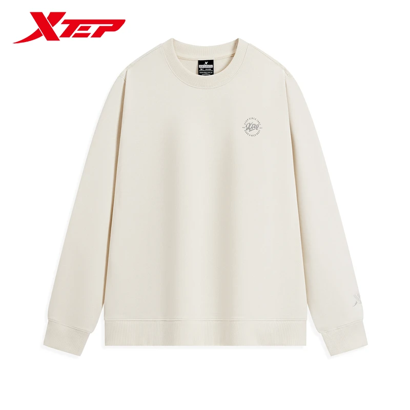 Xtep Pullover Hoodie For Women 2024 Autumn Comfortable Soft Sweatshirt Leisure Athletic Outdoor Long sleeves Tops 876328920070