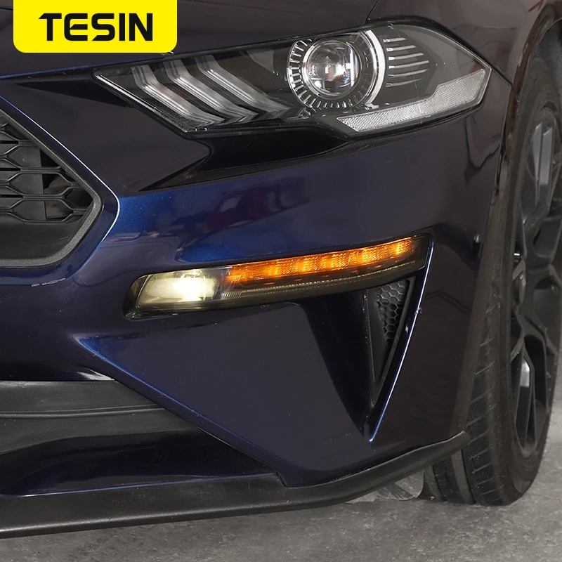 Juego De Protectores De Piloto Trasero Ahumado Para Ford Mustang 2015-2017 – Tapa 6 Piezas Estilo Humo
