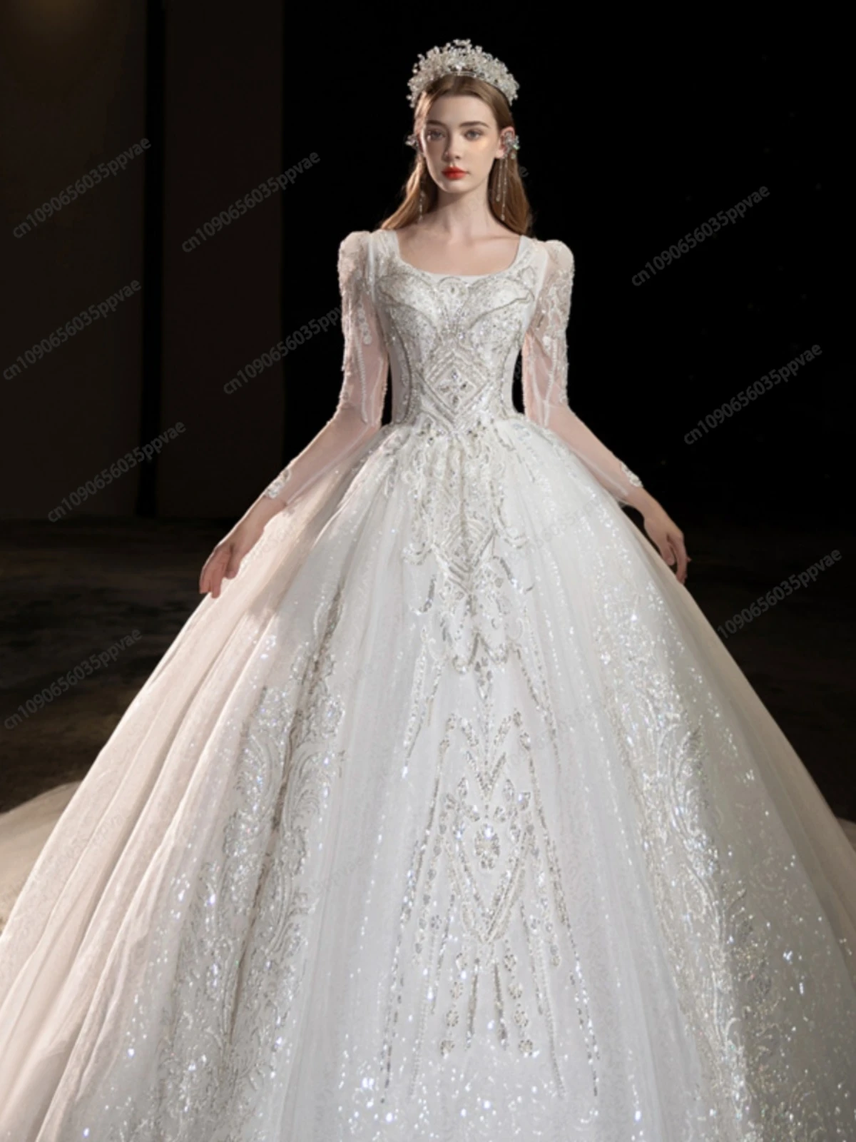 OXSEY Wedding Dress Korean Version 2024 Slim Bride Dress High Waist Backless O-Neck Gown Lady Elegant Tailor-made Long Dresses