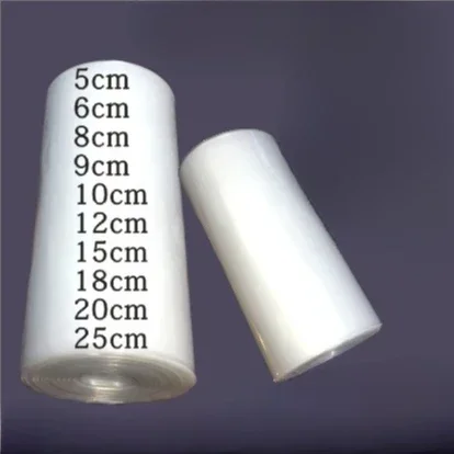 Thickened Plastic Calligraphy Painting Packaging Roll Bag 1kg Long PE Tube Film High Pressure Transparent Dustproof Pipe Bags