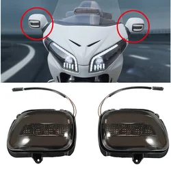 2PCS Motorcycle Indicators Turn Signal light For Honda Goldwing Gl1800 F6B 2001-2017 Front LED Turn Signals Light