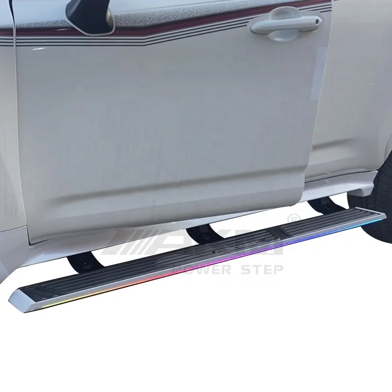 Factory Manufacture Colorful Light Electric Threshold Power Running Boards For Lexus LX600 2022 Electric Side Step