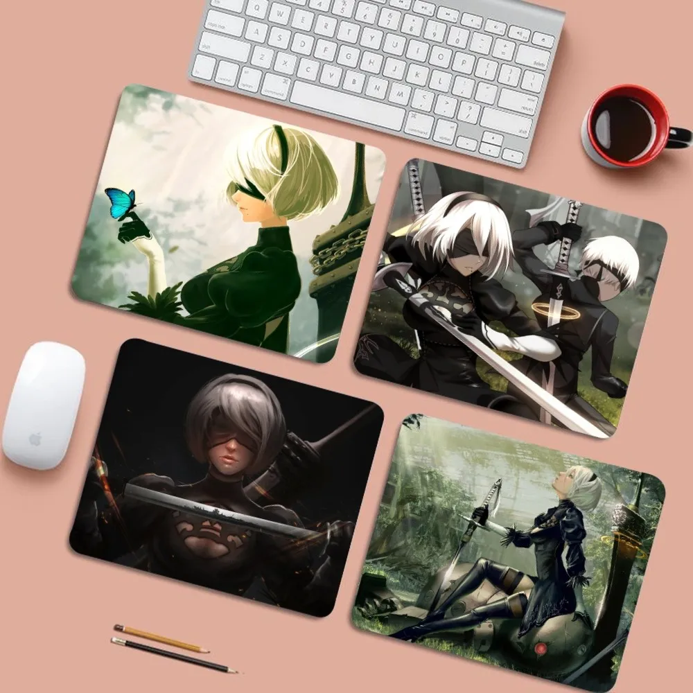 

Nier Automata Game Mousepad 25x29cm Small Table Mat Student Mousepad Computer Keyboard Pad Games Pad Desk Mat for PC Gamer