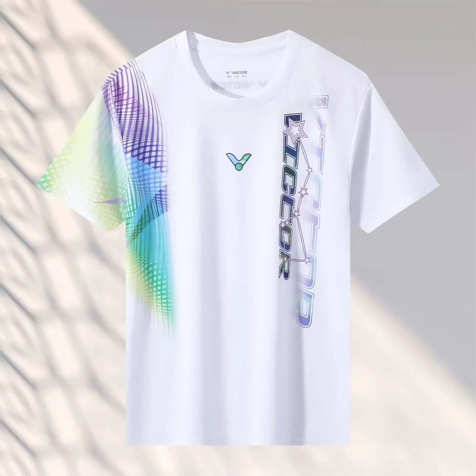 

2025 NewT-shirt Badminton Match Clothes Breathable SpeedDrying Training Short Sleeve Set Sport Men's and Women's Edition Printed