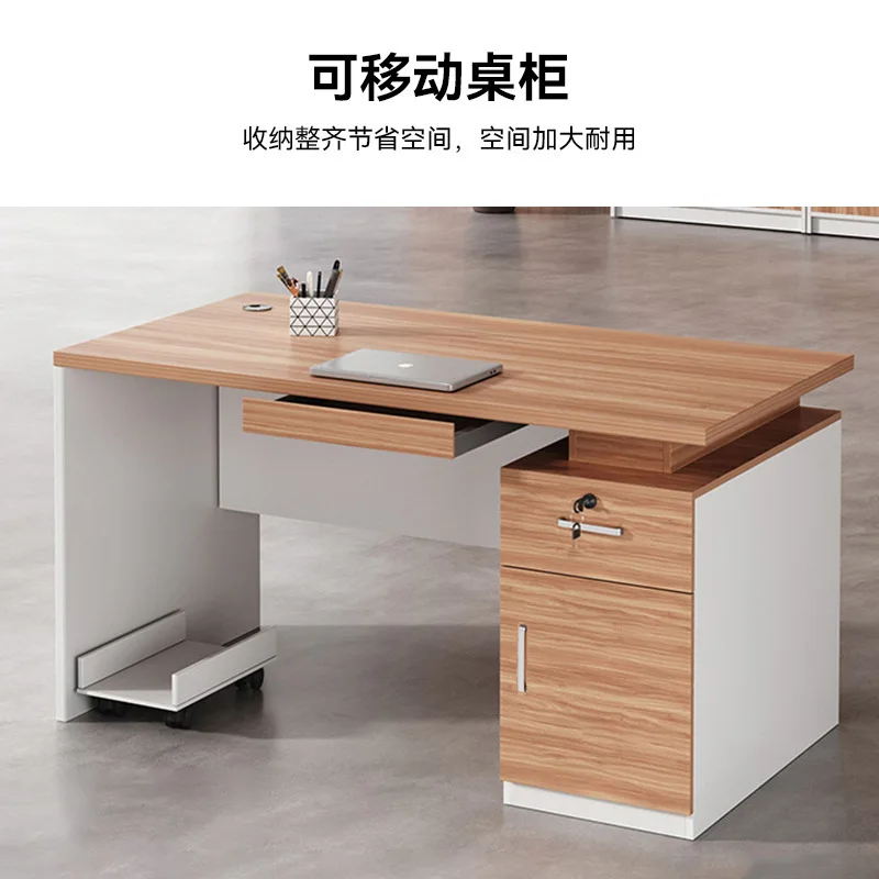 Eenvoudig, modern, personeel, bureau, vier personen, combinatie, kantoor