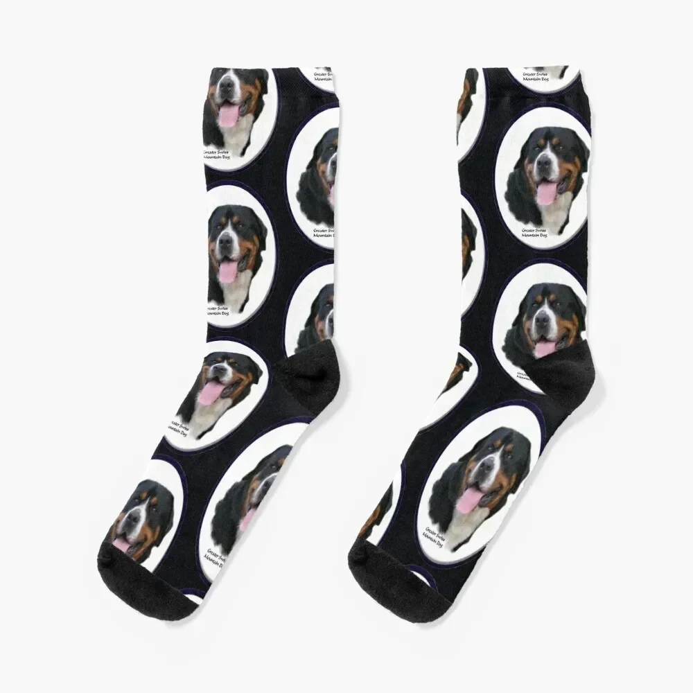 

Greater Swiss Mountain Dog Art Gifts Socks funny gifts soccer anti-slip Novelties loose Socks For Girls Men's