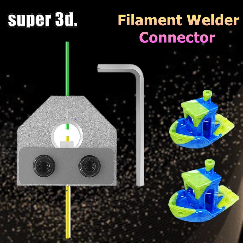 Filament Welder Connector 1.75mm PLA ABS TPU PETG Filament Breakage Connector For Ender 3Pro Anet SKR Aluminum 3D Printer Parts