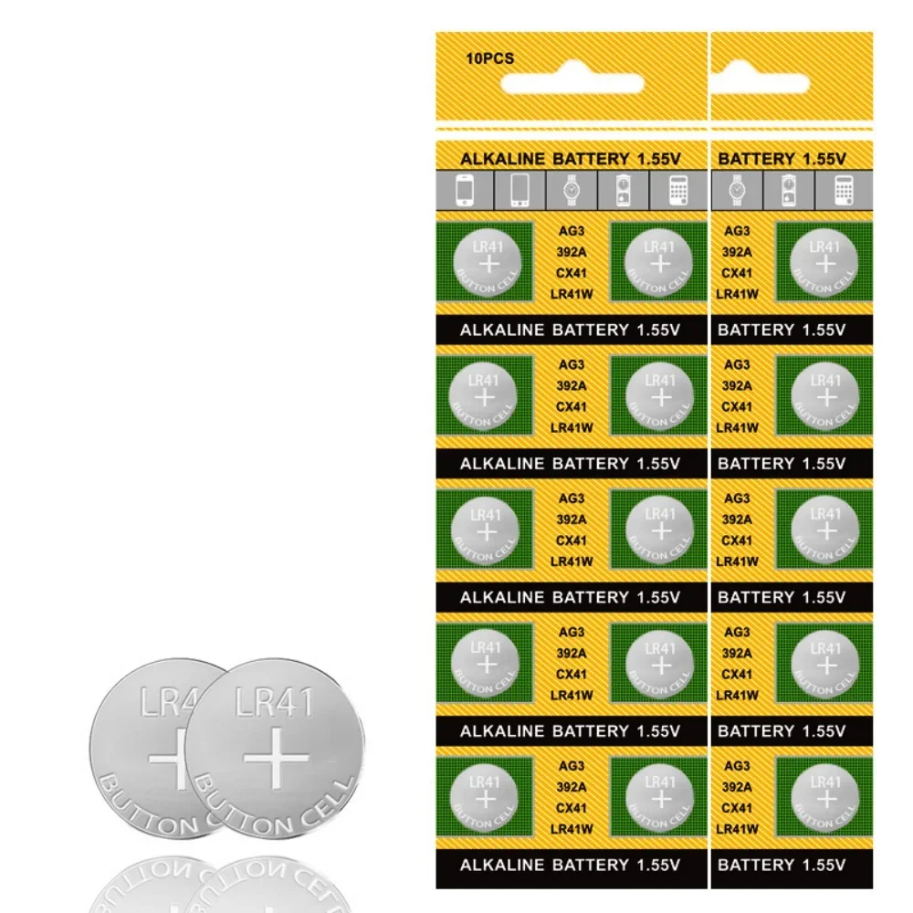 5-50Pcs LR41/AG3 Coin Battery 392 SR41 192 L736 384 Brand New Watch Button Cell Coin Alkaline Battery For Mini Flashlight Toys
