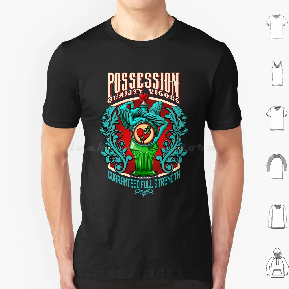 Bioshock-Possession T-Shirt, große Größe, 100 % Baumwolle, Bioshock Infinite Vigor Vigors Possession Plasmids Booker Dewitt Elizabeth