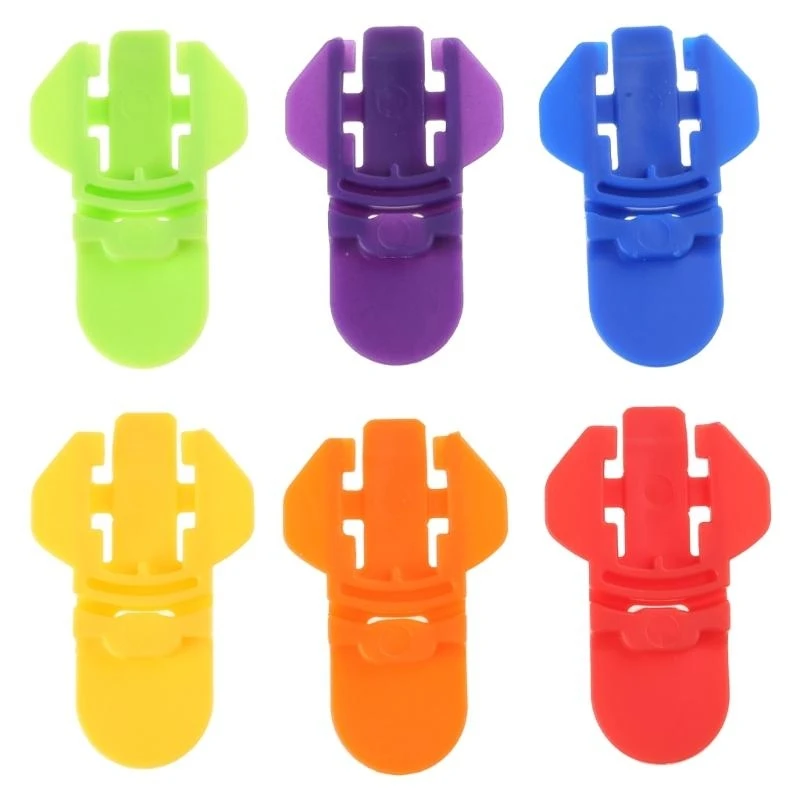 

652F Set of 6 Colorful Manual Drink Can Openers Can Opening Tool Comfortable Beverage Can Openers Plastic Can Opener for Can