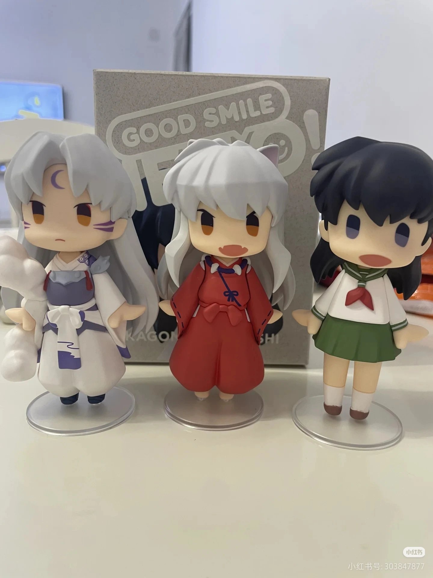 Véritable Gsc Inuyasha bon sourire série Inuyasha figurine Sesshomaru modèle Kagome Higurashi Figurines cadeau jouet