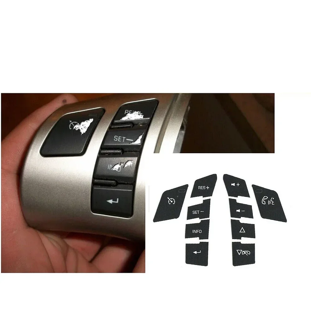 

Автомобильные наклейки для ремонта кнопок, 1 комплект, высококачественные автомобильные аксессуары, автомобильные наклейки на руль для Corvette C6