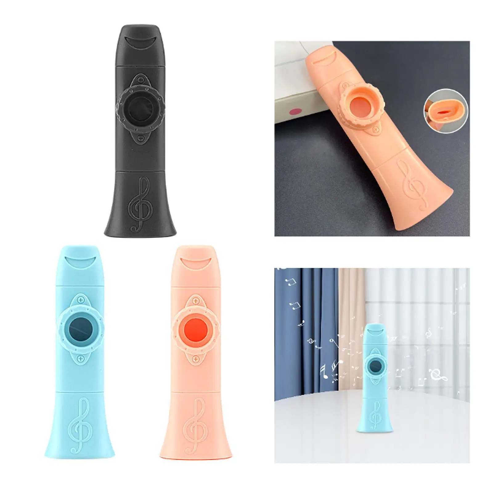 

Kazoo Flute Party Favors Hanging Lanyard Musical Instrument Adjustable Tone Mini Kazoo for Prize Beginner Ukulele Gifts Kids