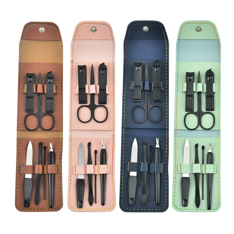 7 Pieces Manicure Clippers Nail Clipper Set Home Stainless Steel Ear Spoon Nail Clippers Pedicure Nail Tools Manicure Set