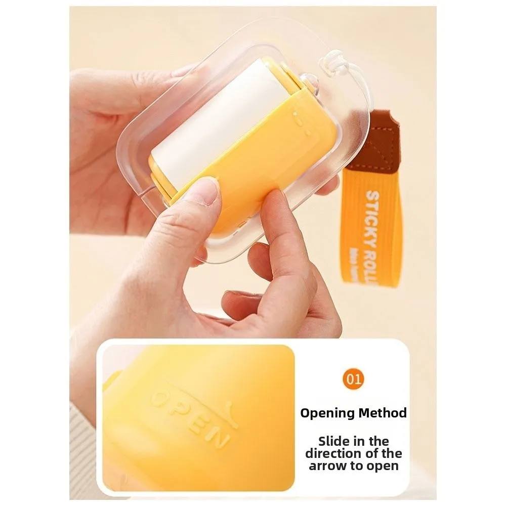 قابلة لإعادة الاستخدام المسيل للدموع لفة ورقة لزجة الأسطوانة فرشاة إزالة الغبار انفصال مزيل شعر الحيوانات الأليفة لاصق قوي مزيل الوبر