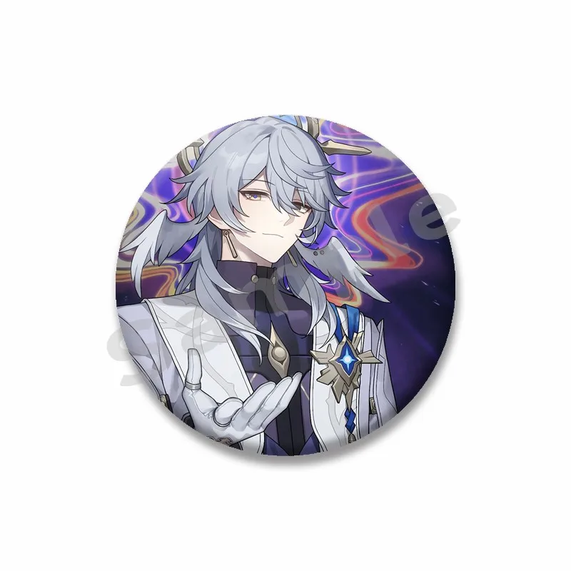 Honkai Star Rail Sunday Round Brooch, Cute Design