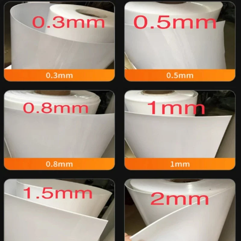 Weiße und Schwarze HDPE Polyethylen-Platte, Dicke 0,3-2mm, PE-Platte, Wasserdicht, Rutschfest, Küchenregal-Unterlage, Schubladenmatte, Lebensmittel-Zubereitungsunterlage – Detail 5