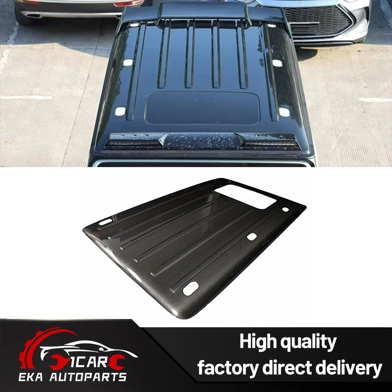 Dry Carbon Fiber Roof Cover Fit Mercedes G-Class Wagon W464 G500 G63  Car Top Protector Dry Carbon Roof Cap Exterior