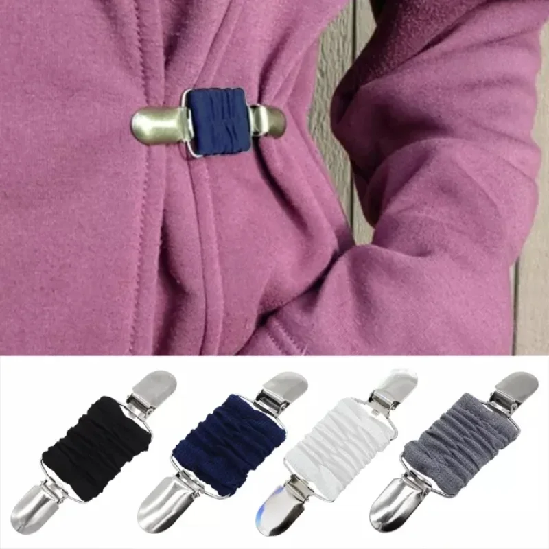 1pcs Dress Back Cinch Clips Elastic Clothes Clip to Tighten Dress Cardigan Collar Shirt Shawl Dress Brooches for Women Kids