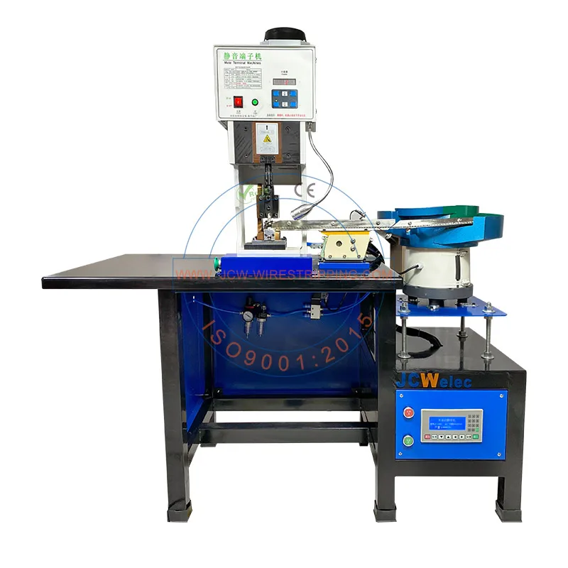 JCW-CM01 Semi Automatic Ferrule Crimping Machine Vibrate Plate Feeding Cable Lugs Pressing Machinery