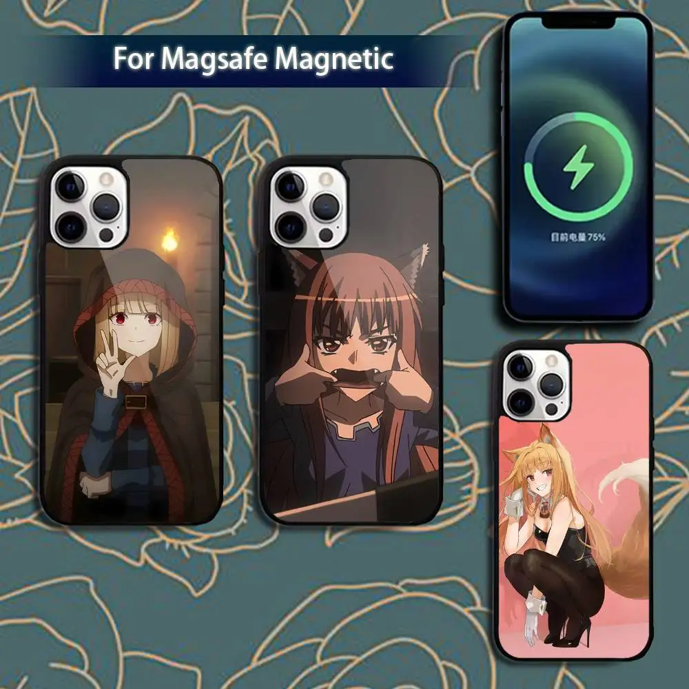 

Anime S-Spice and Wol Phone Case For iPhone 17,16,15,14,13,12,11,Pro,Max,Plus,Mini,Magsafe,Magnetic Wireless Charging Case