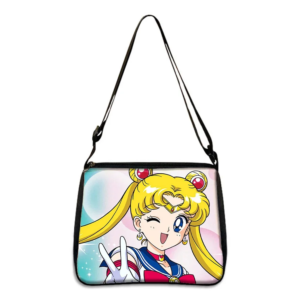 Sailor Moon Y2K Shoulder Bag Kawaii Cartoon Anime Women\'s Storage Bag Underarm Bags Fashion Accessories Shopping Travel Tote Bag