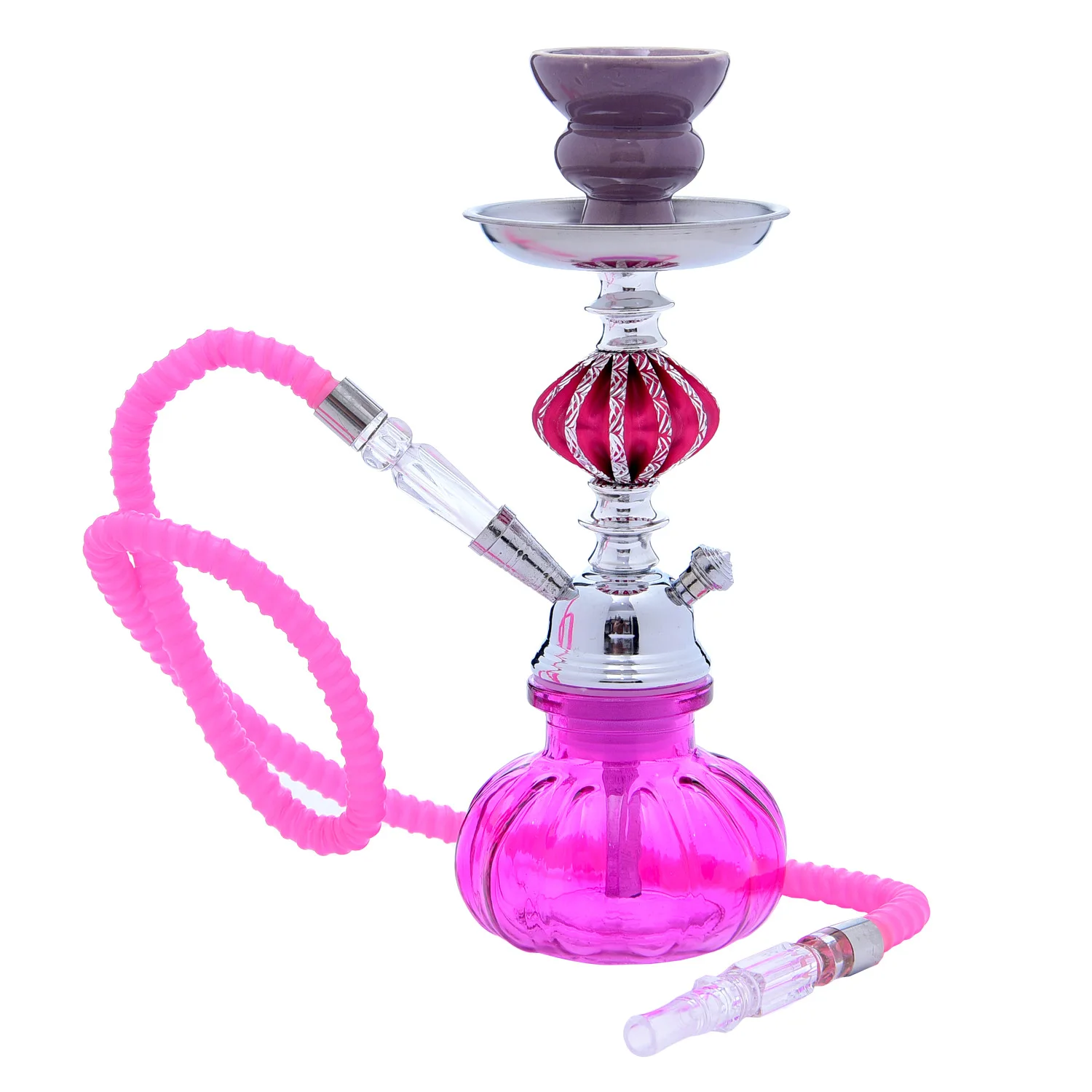 Full Set Shisha Arab Hookah Small Size Hookah Kettles New Shisha Hookah Glass Made Single Tube Private Use For Bar Party