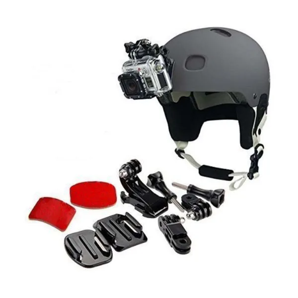 A62T-9 in 1 Helmet Front Side Quick Clip Mount Kit for GoPro Hero 6 5 4 3 2 Session