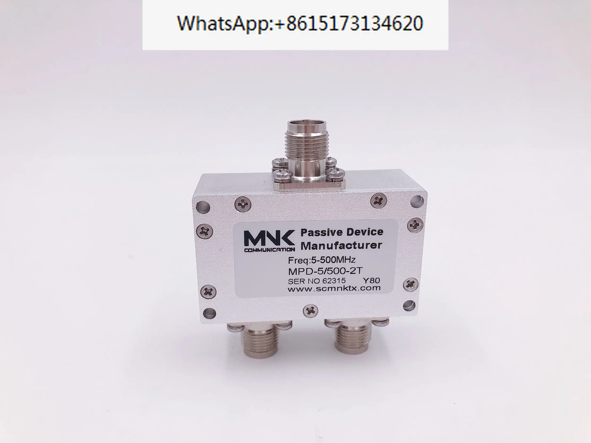 Small power test level TNC female head 5-500M RF microstrip two power division two power distribution combiner