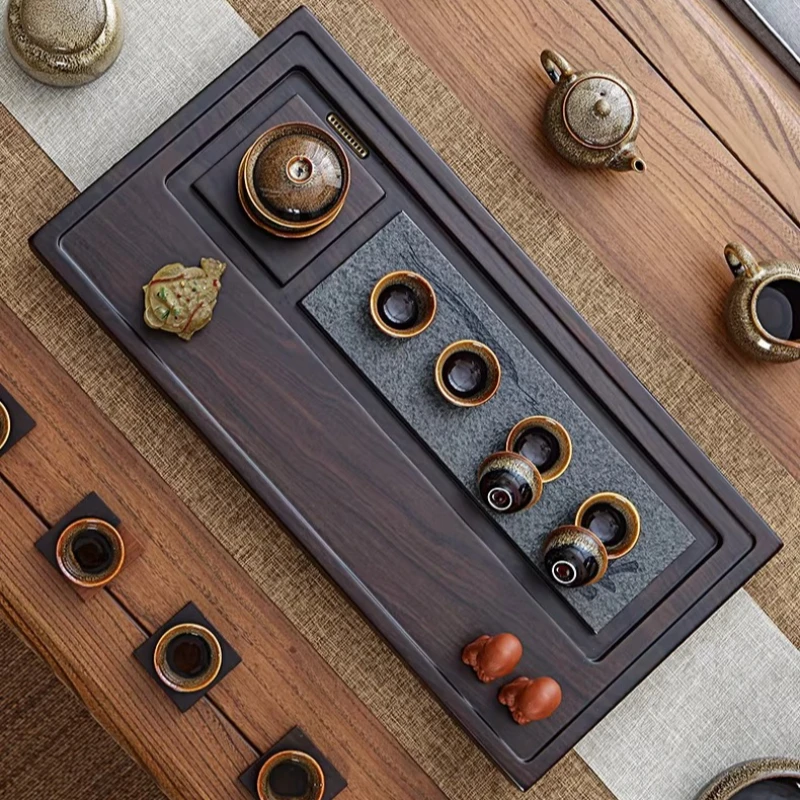 Large Multipurpose Tea Tray Rectangular Modern Home Stone Tea Tray Luxury Living Room bandeija imperial antiga Rectangular Tray