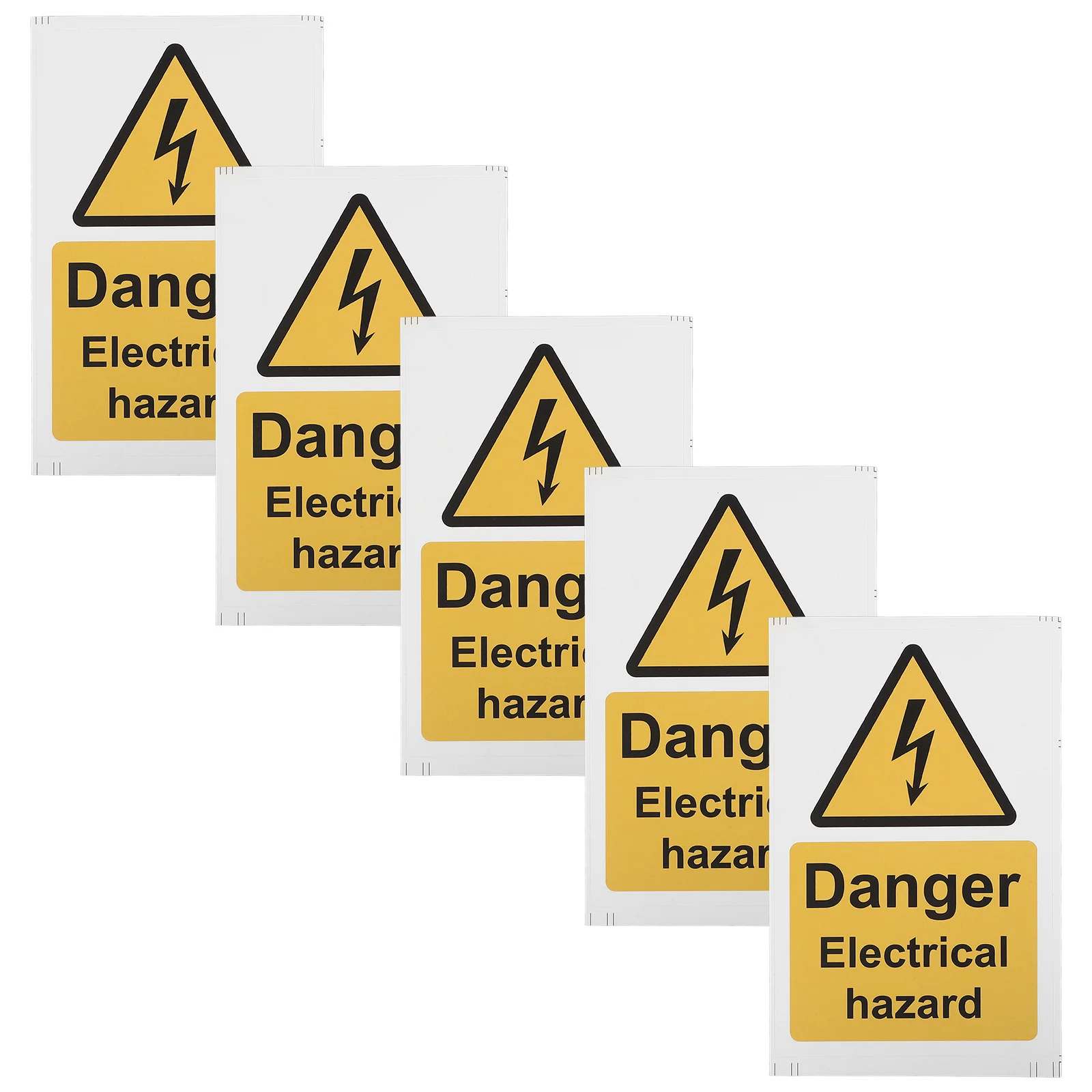 

5Pcs Safety Stickers Vehicle No Smoking Warning Signs for Cars Outdoor Business Use High Visibility Public Safety Labels Sturdy