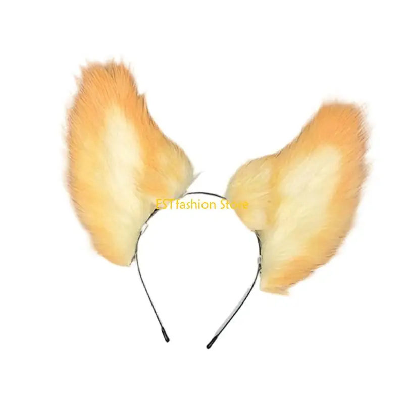 

Y5GC лисицы, кошачьи уши, головные уборы из искусственного меха, лисий хвост, аниме, костюм на Хэллоуин, повязка на голову с