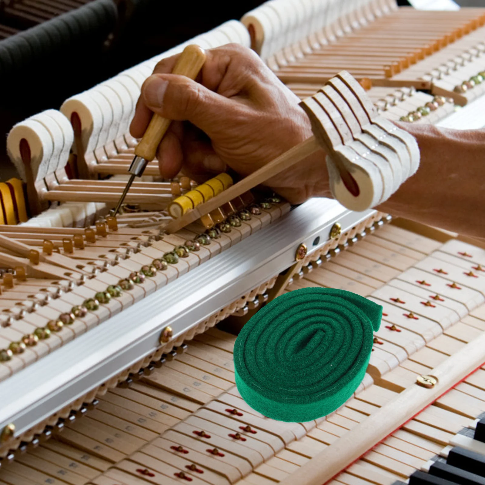 

Piano Tuning Felt Temperament Strip Professional Mute Tool for Piano Tuning Maintenance Kit Musical Instrument Accessory