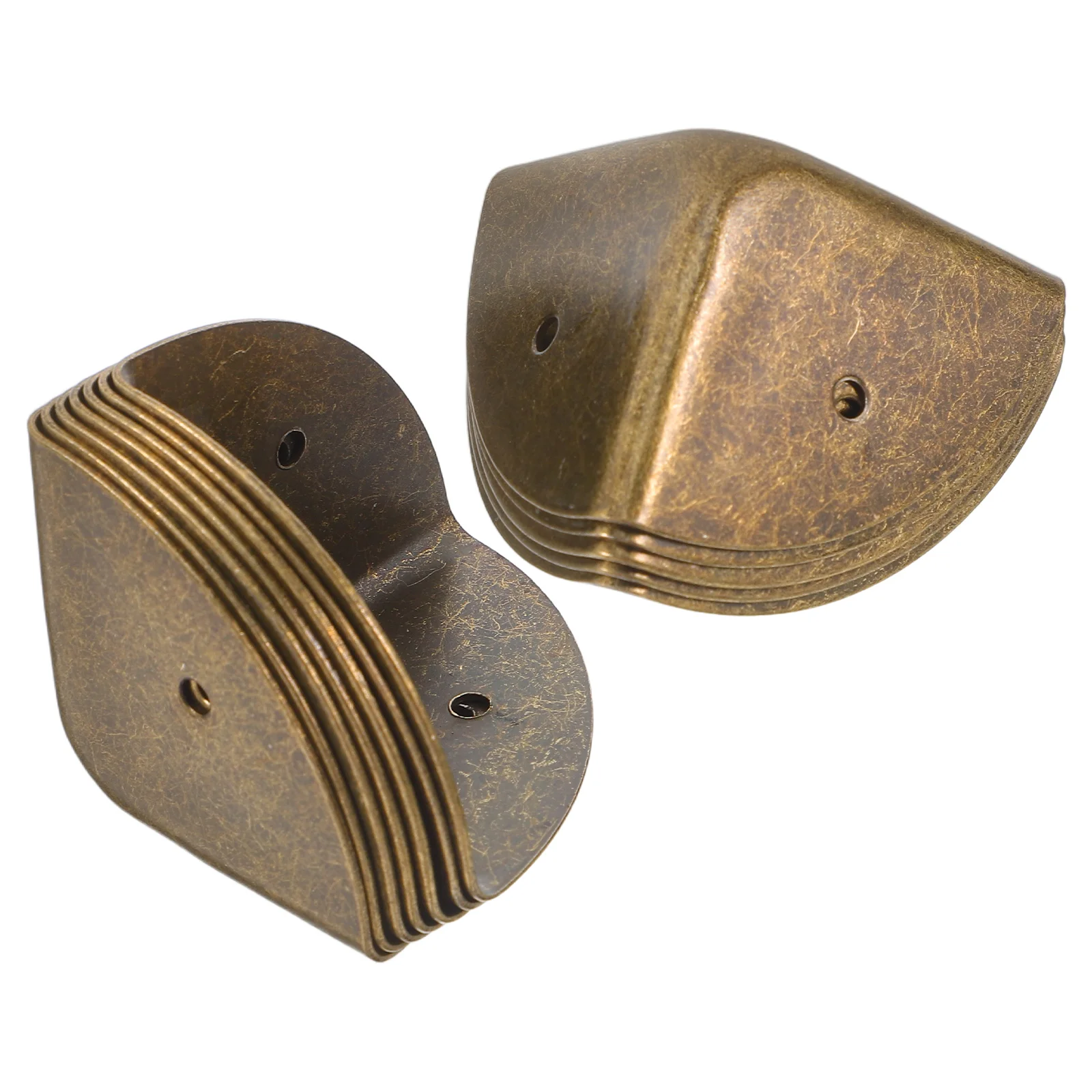 

12pcs Vintage Protectors Heavy Duty Metal Furniture Decorative Edge Guards For Wooden Boxes Suitcases Trunk Cargo Box Edge