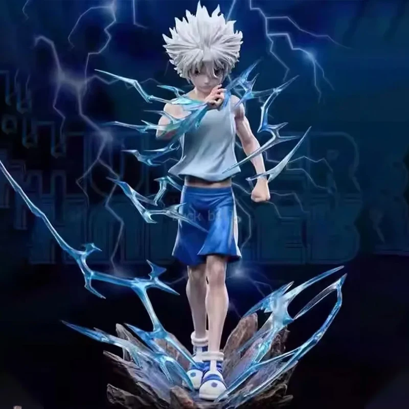 

Hunter×Hunter Figure Killua Zoldyck Anime Figure Standing Figurine Gk Statue Model Doll Collection Room Decoration Desk Toy Gift