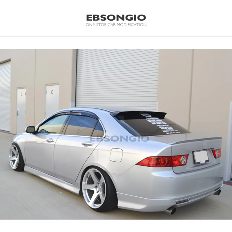 EBSONGIO For Honda Accord CL7 CL9 4Door 2003-2007 Roof Spoiler ABS Exterior Rear Window Visor Boot Wing Decoration Car Styling