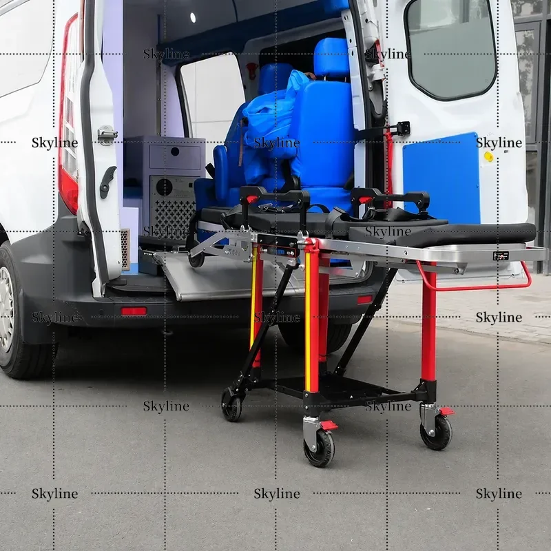 for Chair Ambulance Stretcher Automatic Boarding Aluminum Alloy Bed Seat Car Variable Wheelchair