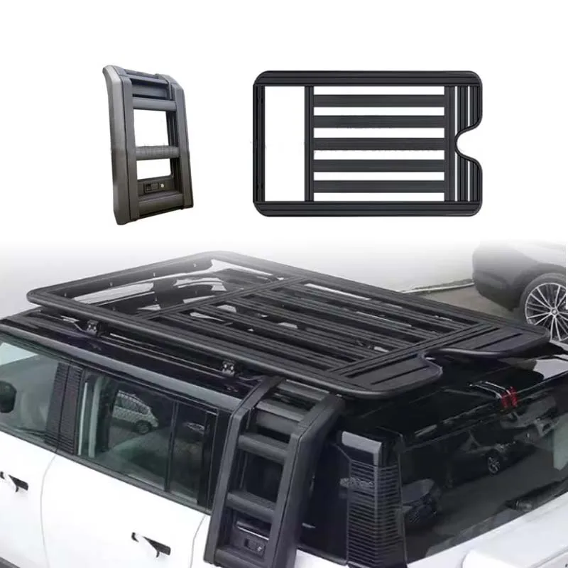 Premium New Design Side Ladder Aluminum Alloy Roof Platform Rack for Icar 03 Accessories